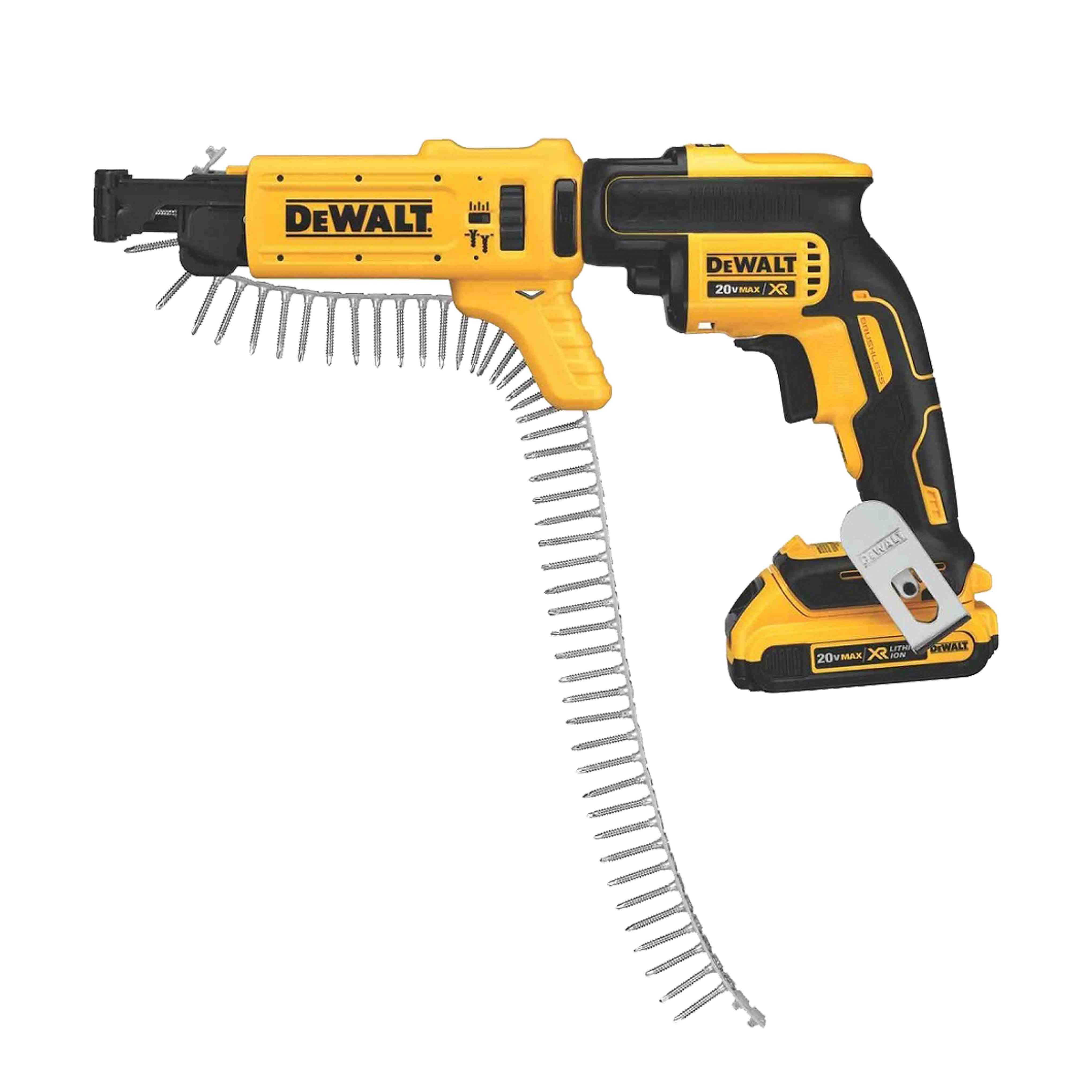 XR Lithium-Ion 18V 2.0Ah Drywall Drill Driver with Belt Screw Loading Mechanism in TSTACK CASE and ACCESSORIES - DeWALT - DCF620D2K-QW XR Lithium-Ion 18V 2.0Ah Drywall Drill Driver with Belt Screw Loading Mechanism in TSTACK CASE and ACCESSORIES - DeWALT - DCF620D2K-QW